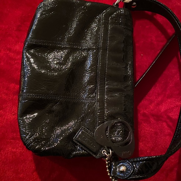 Coach Poppy black Front Flap Handbag - Picture 10 of 11